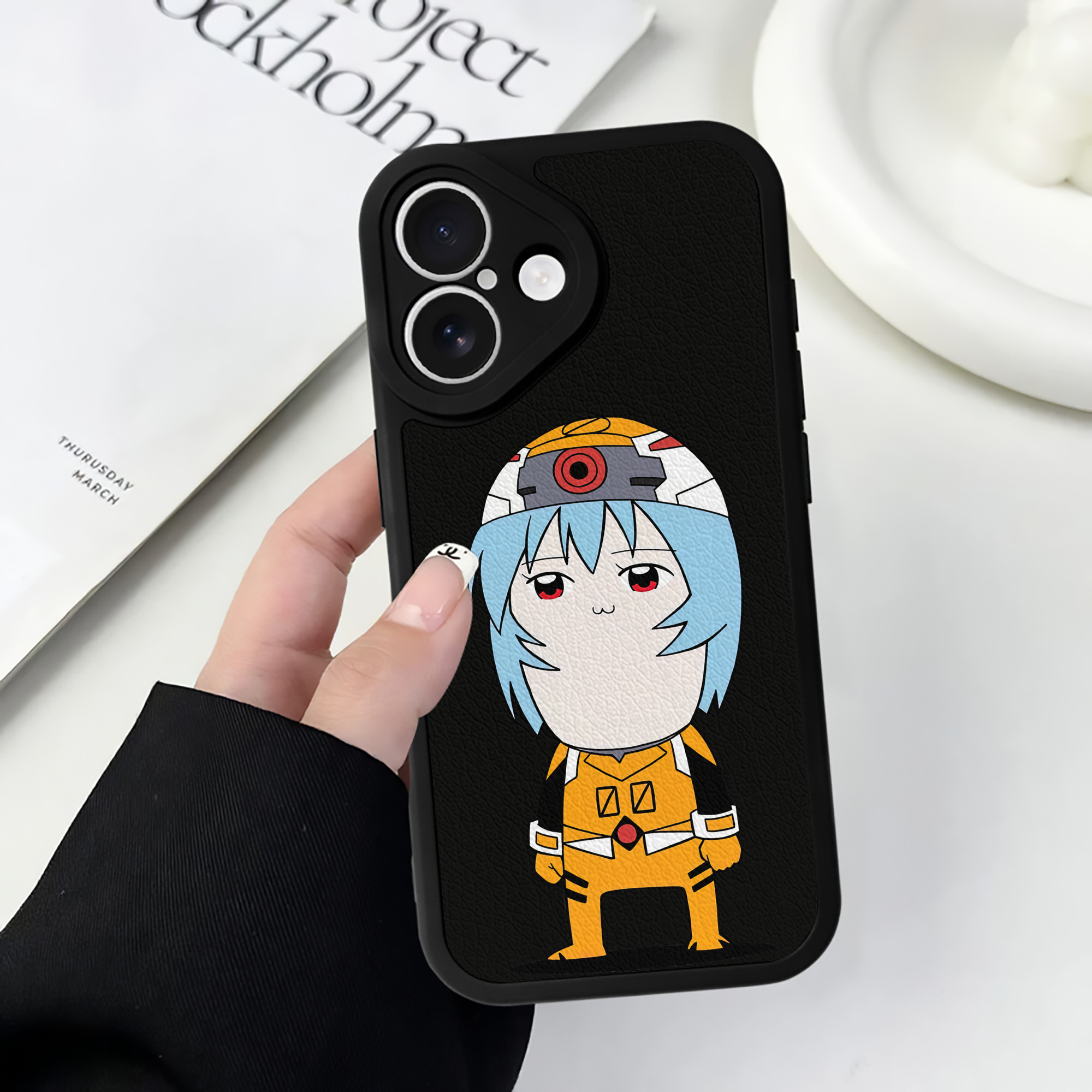 （画像用） EVA 新世紀エヴァンゲリオン 【iPhone 16シリーズ対応】シリコンスマホケース（レザー調） 材質：シリコン